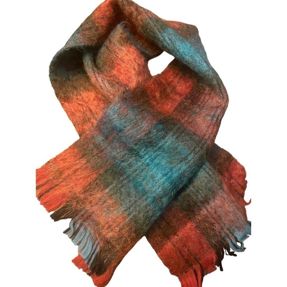 Andrew Stewart Vintage Mohair/Wool Made in Scotland Scarf - Picture 2 of 12